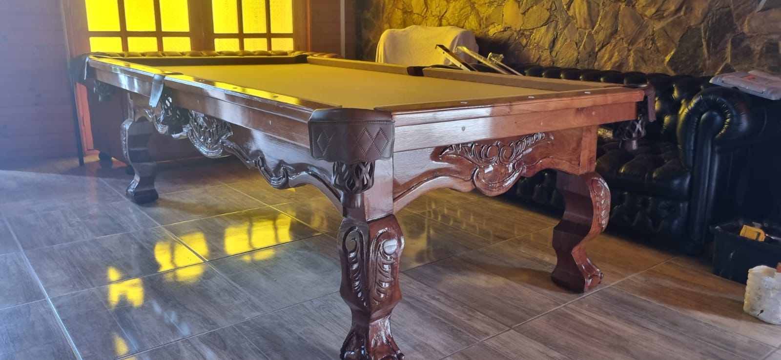 Mesa de Pool Modelo Romana Tallada - Imagen 6